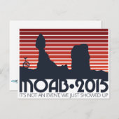 Moab 2015はがき – 赤 ポストカード (正面/裏面)