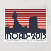 Moab 2015はがき – 赤 ポストカード (正面)