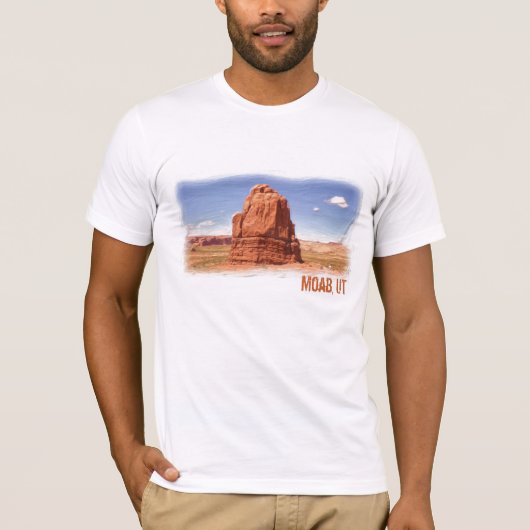 Moab、UT男T Tシャツ (正面)