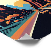 Moab Utahミニマルヴィンテージアートポスター ポスター (角)