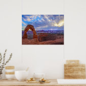 Moab Utah – 繊細なアーチ – ポスター (キッチン)