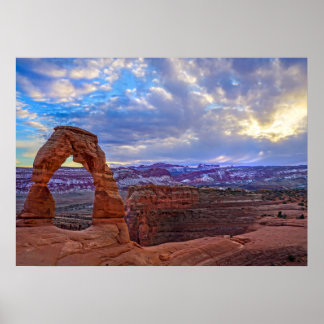 Moab Utah – 繊細なアーチ – ポスター