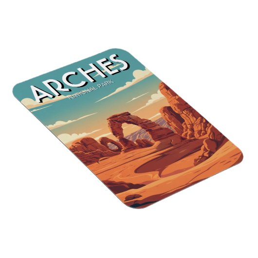 Moab Utah Arches National Park Delicate Arch マグネット (右側)