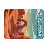 Moab Utah Arches National Park Delicate Arch マグネット (横)