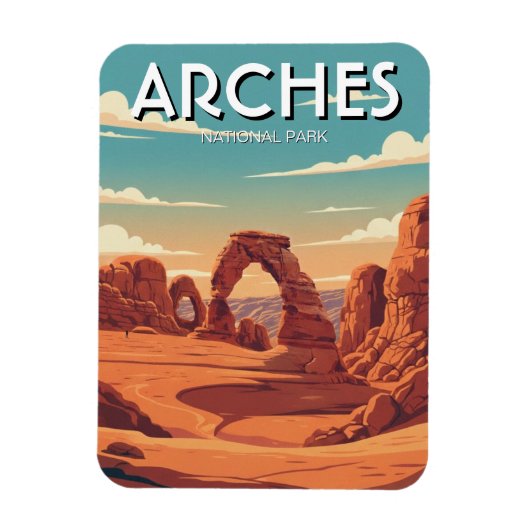 Moab Utah Arches National Park Delicate Arch マグネット (縦)