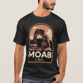 Moab Utah Arches Vintage Travel Tシャツ (正面)