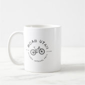 Moab Utah Mountain Biking T  コーヒーマグカップ (左)