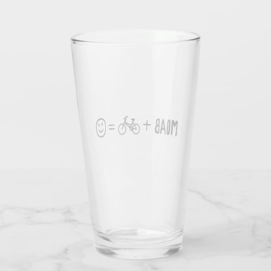 Moab Utah Plus Bikes Makes You Happy タンブラーグラス (裏面)