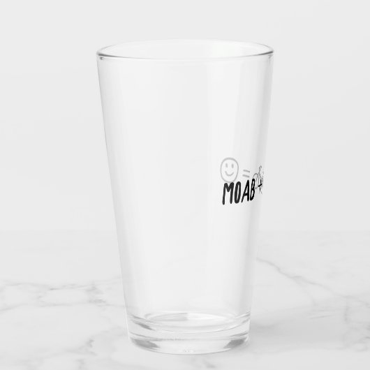 Moab Utah Plus Bikes Makes You Happy タンブラーグラス (右)