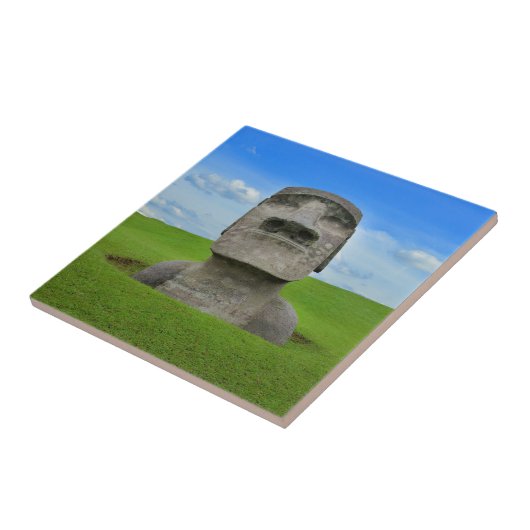 Moaiの彫像のイースター島旅行観光事業記念碑 タイル (側面)