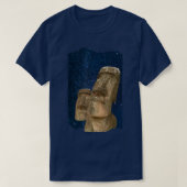 Moai Statue Easter Island At Night Easter Island T Tシャツ (デザイン正面)