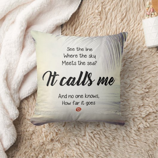 Moana "それは私を"叙情詩と装飾的な装飾用クッション電話します クッション (ブランケット)