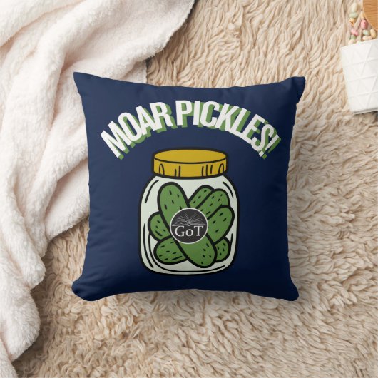 Moar Pickles! Throw Pillow クッション (ブランケット)