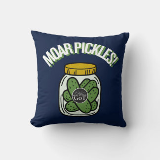Moar Pickles! Throw Pillow クッション