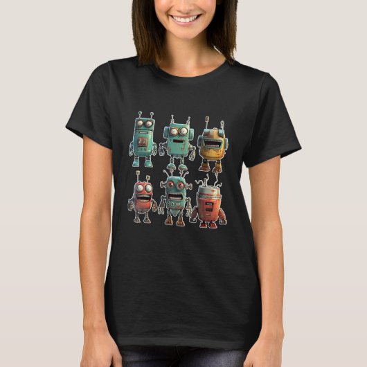 MOAR ROBOTS Tシャツ (正面)