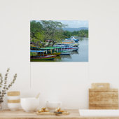 Moated River Bots Negril Jamaicaカラフル写真 ポスター (キッチン)