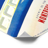 MOBモントリオックスオバーランドベルノワヴィンテージスイストラベル ポスター (角)