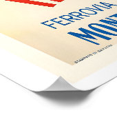 MOB Montreux Oberland Bernois Swiss Railway ポスター (角)