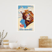 MOB Montreux Oberland Bernois Swiss Railway ポスター (キッチン)