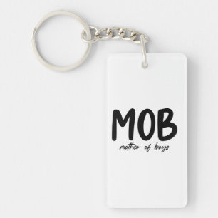 MOB Mother of Boys ミニマル Mother's Day キーホルダー
