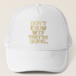 Mob Wife Energy: “Don’t Know WTF” Design キャップ