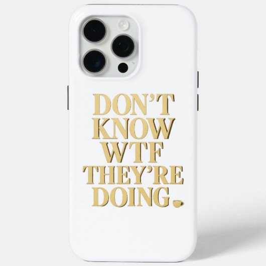 Mob Wife Energy: “Don’t Know WTF” Design Case-Mate iPhoneケース (裏面)