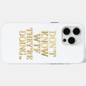Mob Wife Energy: “Don’t Know WTF” Design Case-Mate iPhoneケース (裏面 (横))