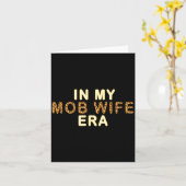 Mob Wife Era Shirt Swea Funny Gift For Women  カード (黄色い花)