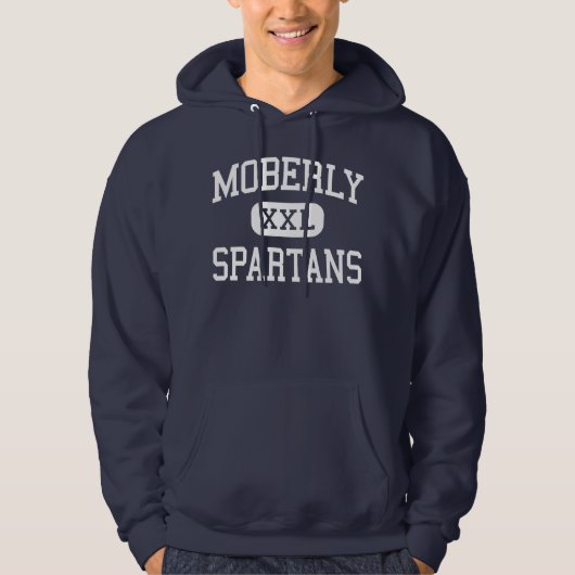 Moberly Spartans中間のMoberlyミズーリ パーカ (正面)