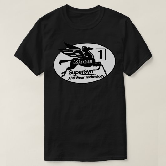 mobil 1 oil pegasus tシャツ (デザイン正面)