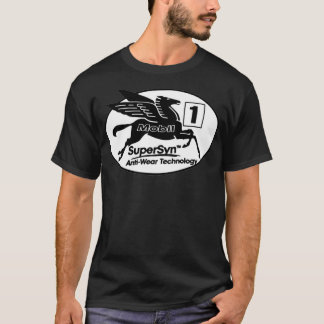 mobil 1 oil pegasus tシャツ