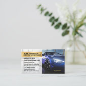 Mobil Blue Car Wash & Auto Detailing 名刺 (スタンド正面)