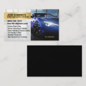 Mobil Blue Car Wash & Auto Detailing 名刺 (正面/裏面)