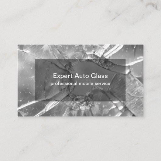 Mobile Auto Glass Repair Replace 名刺 (正面)