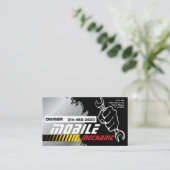 Mobile Auto Mechanic Car Repair Editable 名刺 (スタンド正面)