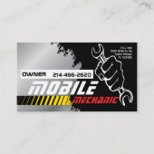 Mobile Auto Mechanic Car Repair Editable 名刺 (正面)