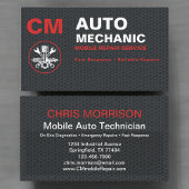 Mobile Auto Mechanic Car Repair Services 名刺
