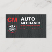 Mobile Auto Mechanic Car Repair Services 名刺 (正面)