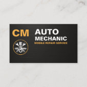 Mobile Auto Service & Car Repair Mechanic 名刺 (正面)
