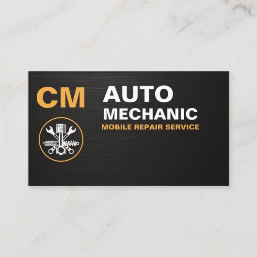 Mobile Auto Service & Car Repair Mechanic 名刺 (正面)