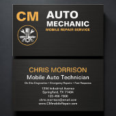 Mobile Auto Service & Car Repair Mechanic 名刺