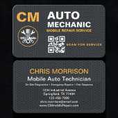 Mobile Automotive Technician QR Code 名刺