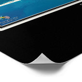 Mobile Bay Alabama衛星ポスターマップ ポスター (角)