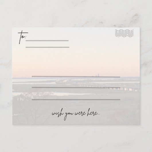 Mobile Bay Sunsetはがき ポストカード (裏面)