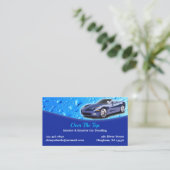 Mobile Car Detailing Business Card Template 名刺 (スタンド正面)