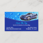Mobile Car Detailing Business Card Template 名刺 (正面)