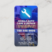 MOBILE CAR MECHANIC & AUTO REPAIR | 編集可能なプロ 名刺 (正面)