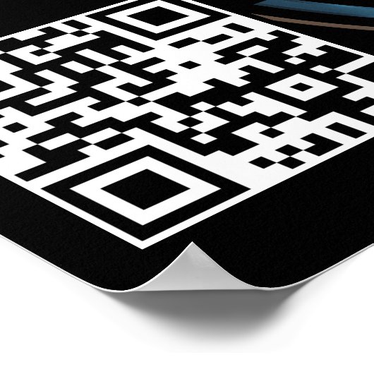 Mobile Car Wash Detail - Business Logo QR Code  ポスター (角)