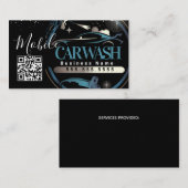 Mobile Car Wash Detail - Business Logo QR Code  名刺 (正面/裏面)