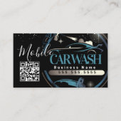 Mobile Car Wash Detail - Business Logo QR Code  名刺 (正面)